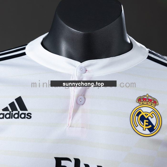 Real Madrid 14/15 Home Long Sleeve Player Version Retro Jersey - 图片 7