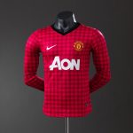 M-U 12/13 Home Long Sleeve Player Version Retro Jersey