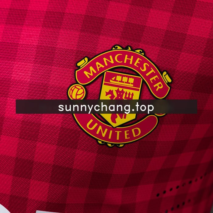 M-U 12/13 Home Long Sleeve Player Version Retro Jersey - 图片 5