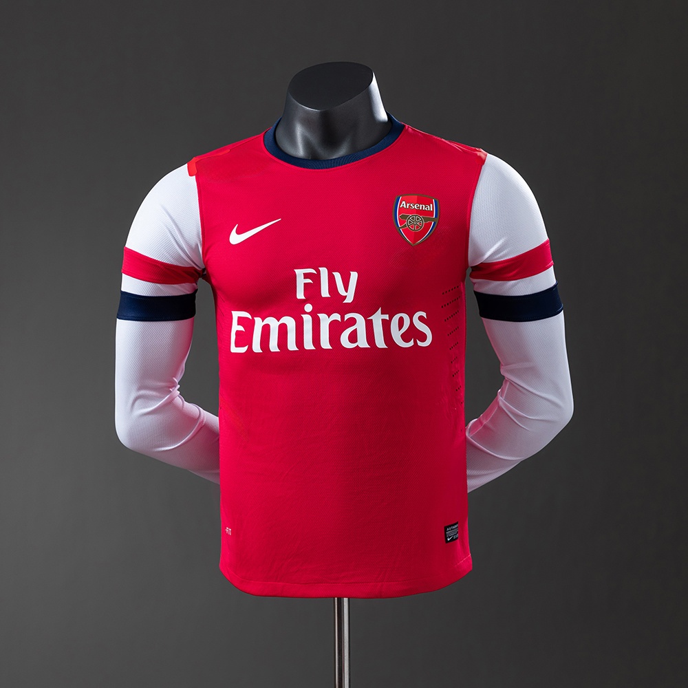 JER-11370_1 Arsenal 12/13 Home Long Sleeve Player Version Retro Jersey - 图片 1