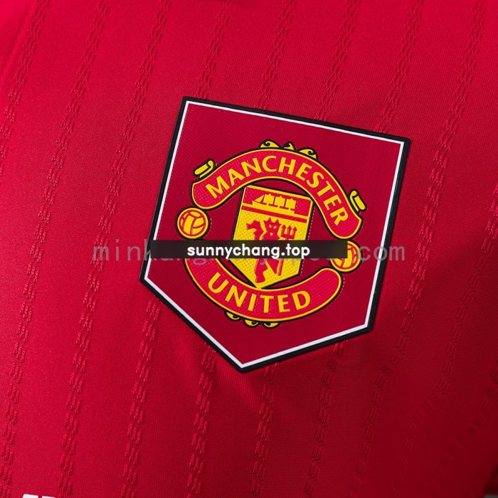 M-U 22/23 Home Long Sleeve Player Version Retro Jersey - 图片 5