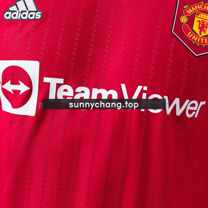 M-U 22/23 Home Long Sleeve Player Version Retro Jersey - 图片 6