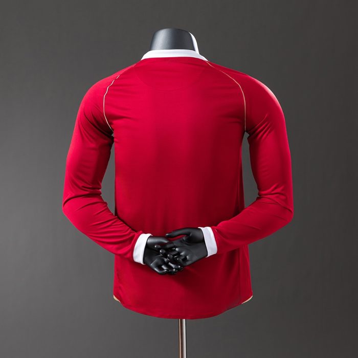 M-U 06/07 Home Long Sleeve Player Version Retro Jersey - 图片 8
