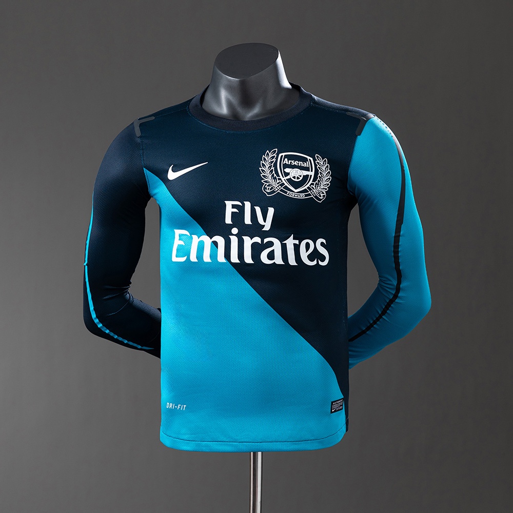 JER-11374_1 Arsenal 11/12 Away Long Sleeve Player Version Retro Jersey - 图片 1