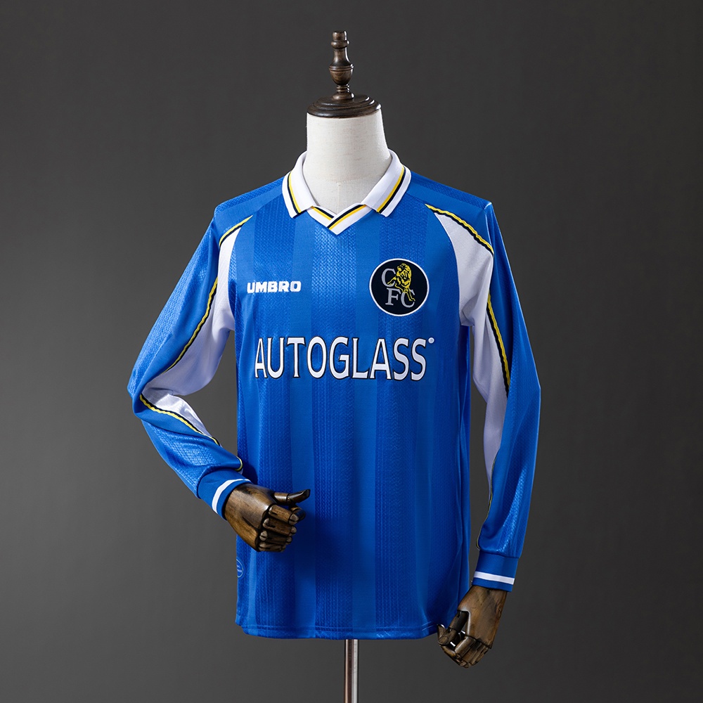 JER-11375_1 Chelsea 97/99 Home Long Sleeve Retro Jersey - 图片 1