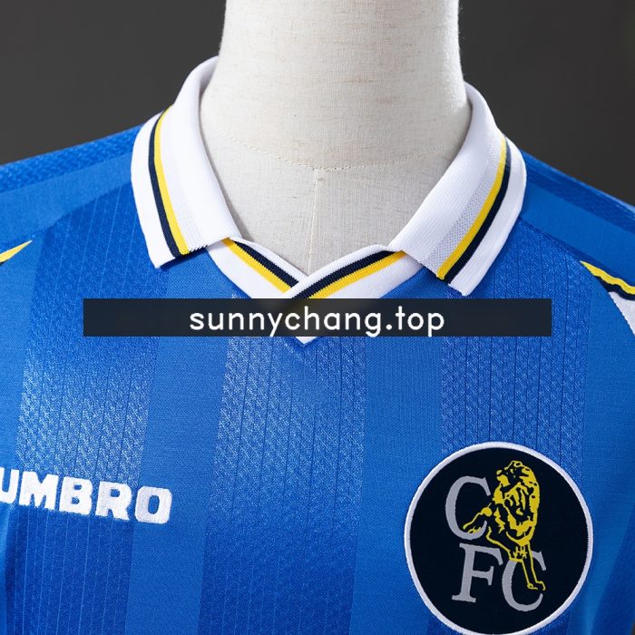 Chelsea 97/99 Home Long Sleeve Retro Jersey - 图片 6