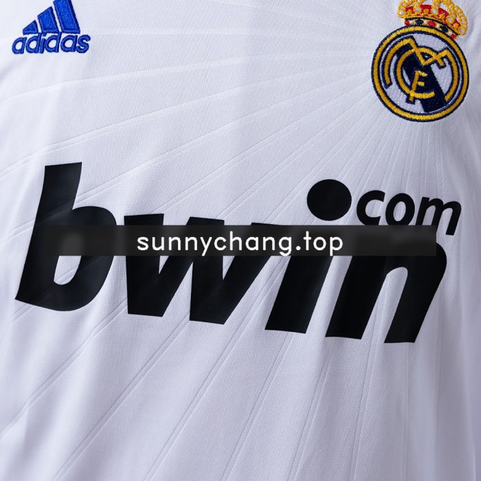 Real Madrid 10/11 Home Long Sleeve Retro Jersey - 图片 6