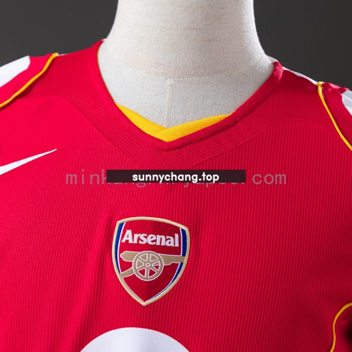 Arsenal 04/05 Home Long Sleeve Retro Jersey - 图片 6