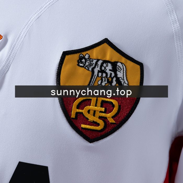 Roma 2001/02 Away Long Sleeve Retro Jersey - 图片 4