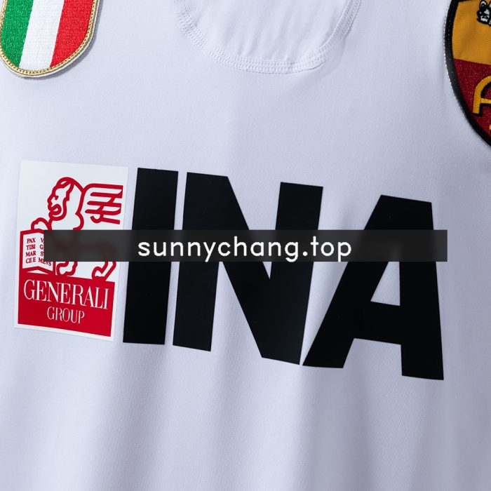 Roma 2001/02 Away Long Sleeve Retro Jersey - 图片 5
