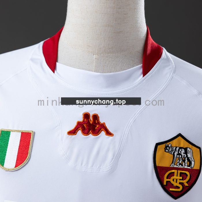 Roma 2001/02 Away Long Sleeve Retro Jersey - 图片 6