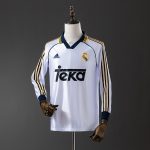 Real Madrid 98/00 Home Long Sleeve Retro Jersey
