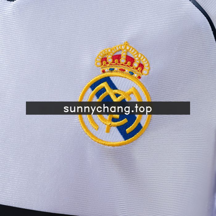 Real Madrid 98/00 Home Long Sleeve Retro Jersey - 图片 4
