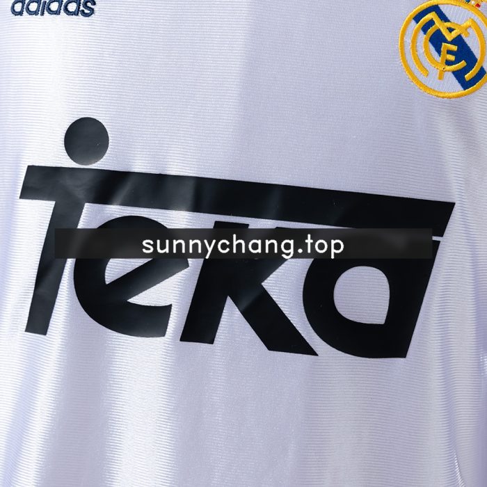 Real Madrid 98/00 Home Long Sleeve Retro Jersey - 图片 5