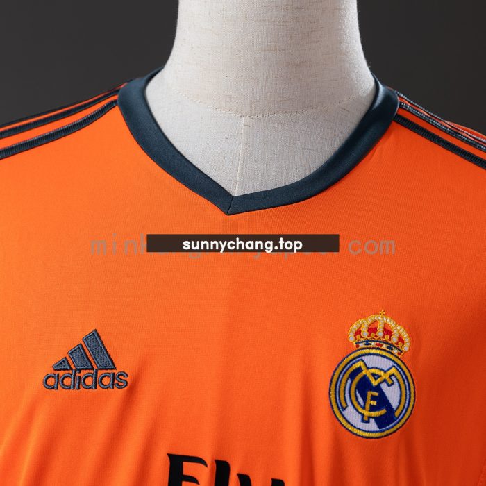 Real Madrid 13/14 Second Away Long Sleeve Retro Jersey - 图片 7
