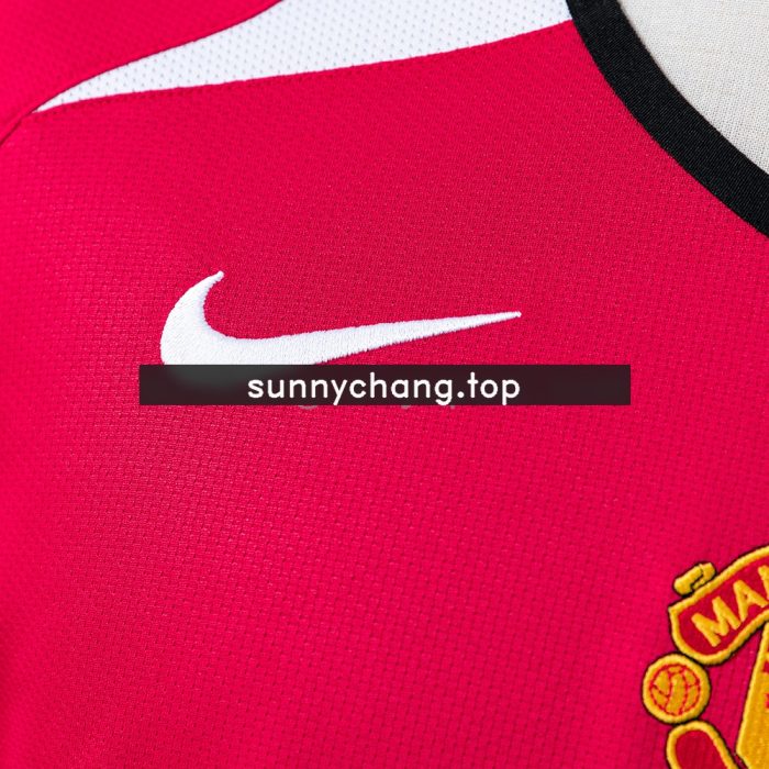 Manchester United 2004-06 Home Long Sleeve Retro Jersey - 图片 3