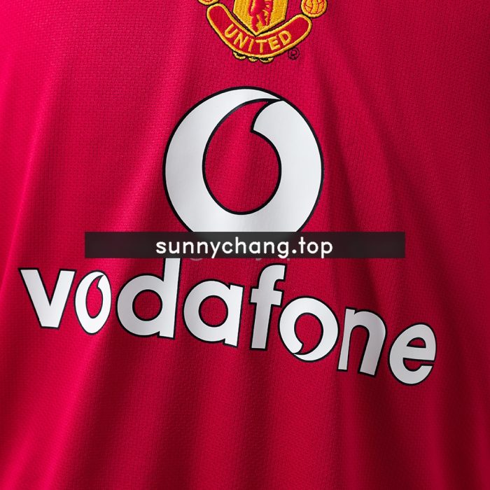 Manchester United 2004-06 Home Long Sleeve Retro Jersey - 图片 5