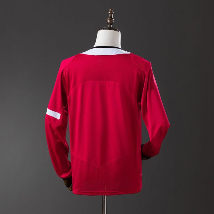 Manchester United 2004-06 Home Long Sleeve Retro Jersey - 图片 7