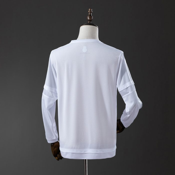 Real Madrid 15/16 Home Long Sleeve Retro Jersey - 图片 8