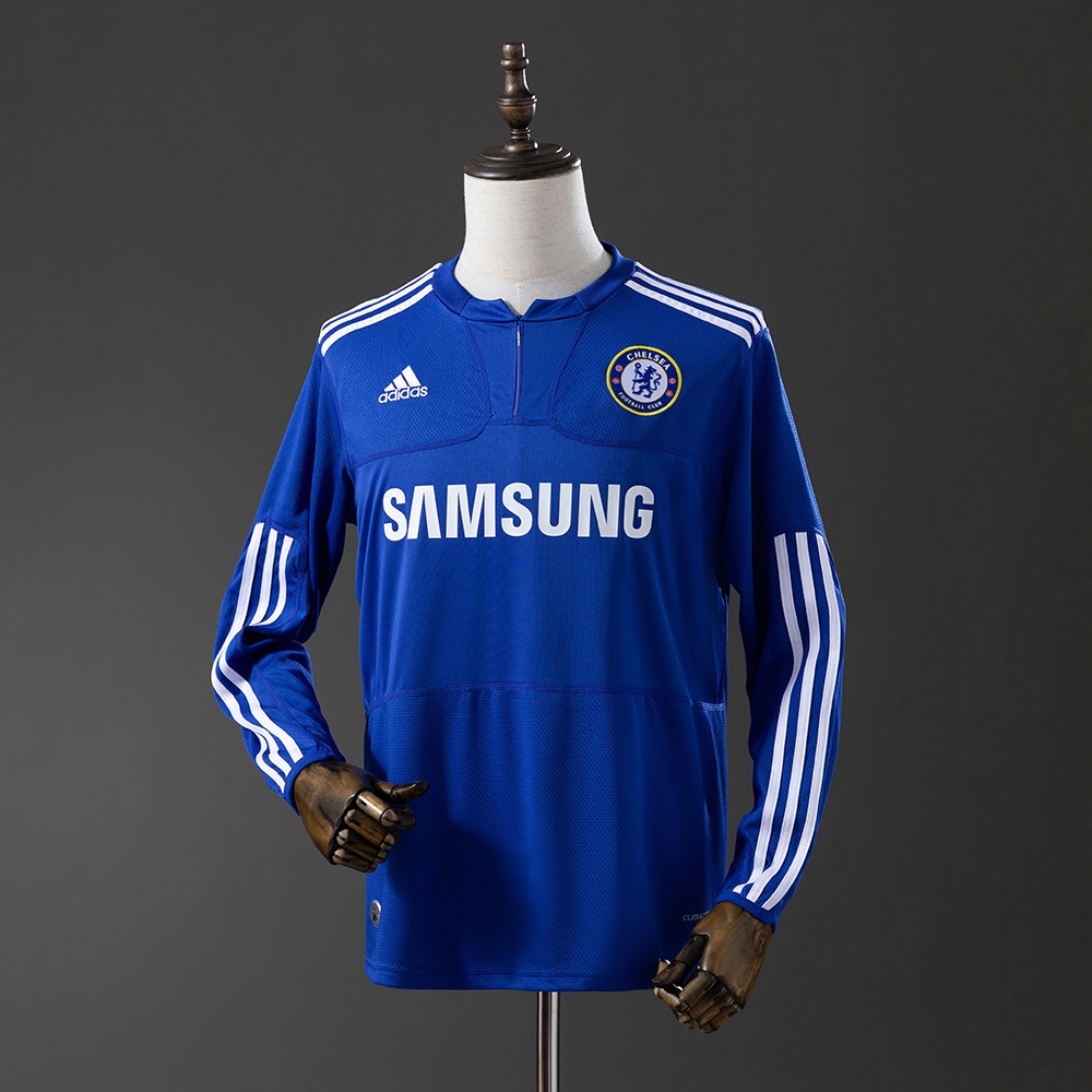 JER-11392_1 Chelsea 09/10 Home Long Sleeve Retro Jersey - 图片 1