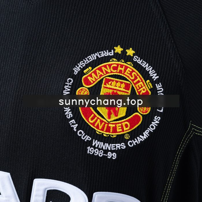 M-U 98/99 2nd Away (Champions League Edition) Long Sleeve Retro Jersey - 图片 4