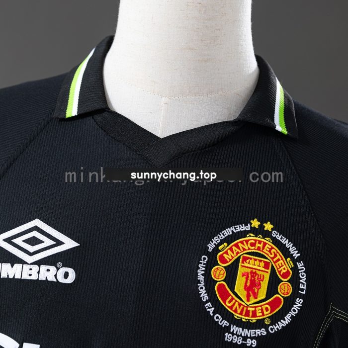 M-U 98/99 2nd Away (Champions League Edition) Long Sleeve Retro Jersey - 图片 6