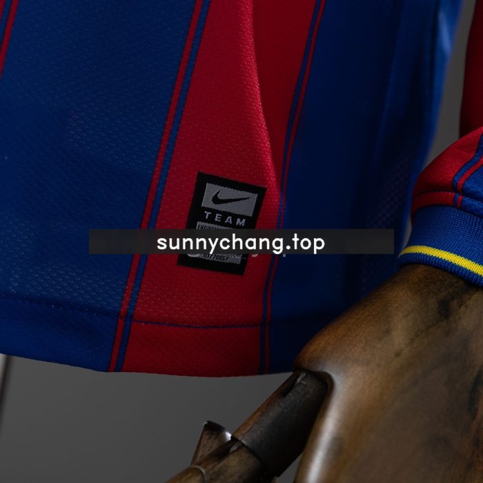 Barcelona 09/10 Home Long Sleeve Retro Jersey - 图片 2