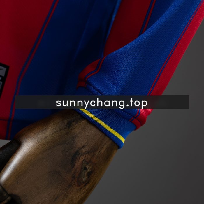 Barcelona 09/10 Home Long Sleeve Retro Jersey - 图片 3