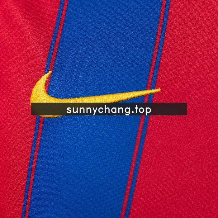 Barcelona 09/10 Home Long Sleeve Retro Jersey - 图片 4