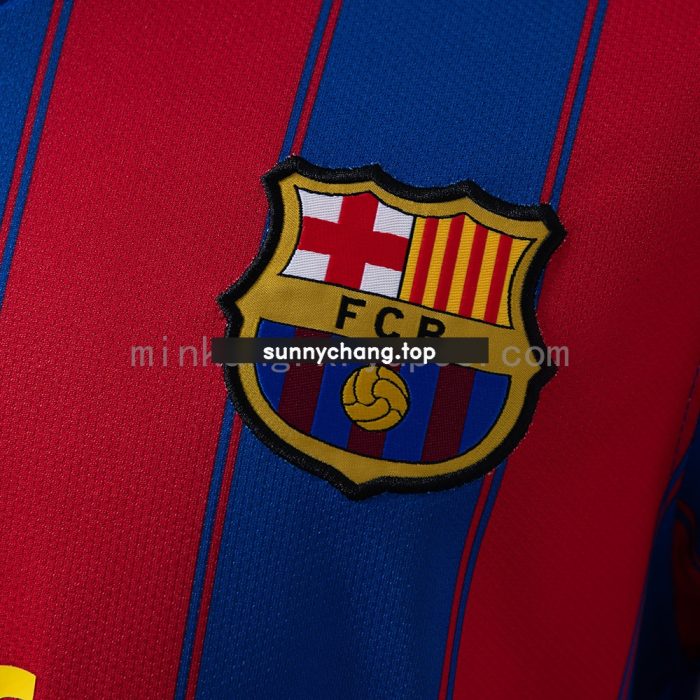 Barcelona 09/10 Home Long Sleeve Retro Jersey - 图片 5
