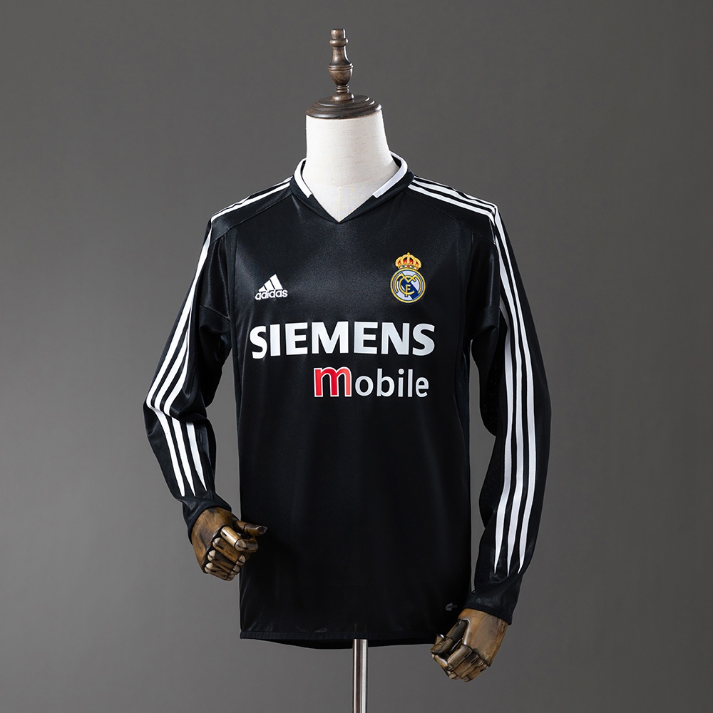 JER-11396_1 Real Madrid 04/05 Third Away Long Sleeve Retro Jersey - 图片 1
