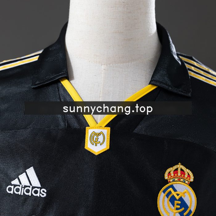 Real Madrid 98/00 Away Long Sleeve Retro Jersey - 图片 7