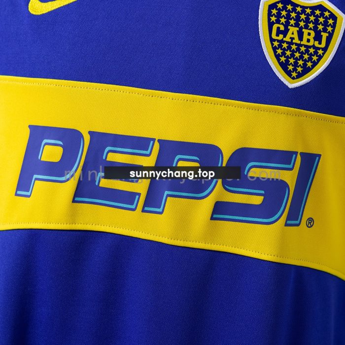 Retro Long Sleeve Boca Juniors 03/04 Home - 图片 6