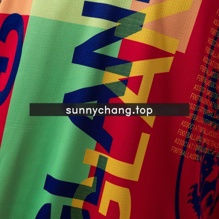 England 1996 Goalkeeper Long Sleeve Retro Jersey - 图片 3