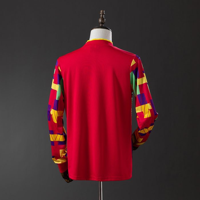 England 1996 Goalkeeper Long Sleeve Retro Jersey - 图片 6