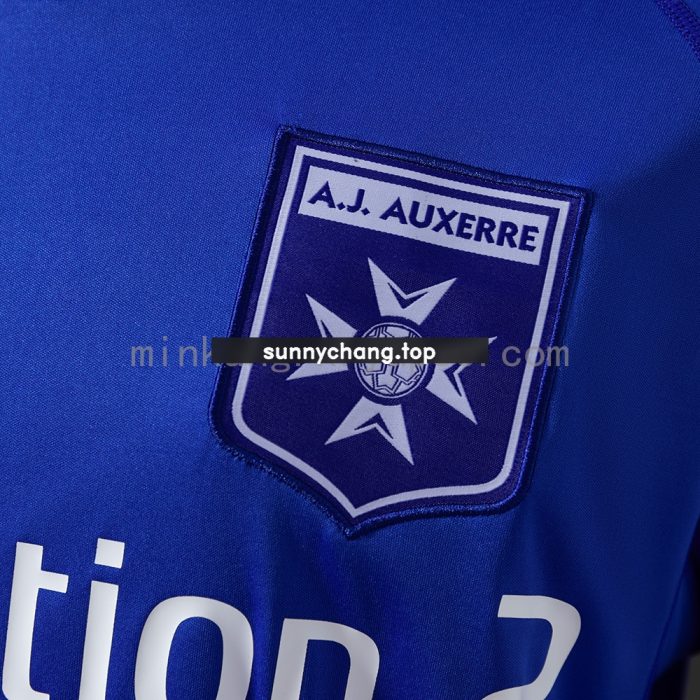 Auxerre 03/04 Away Long Sleeve Retro Jersey - 图片 4