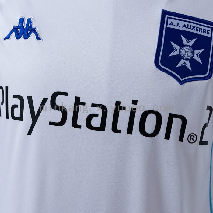 Auxerre 03/04 Home Long Sleeve Retro Jersey - 图片 5