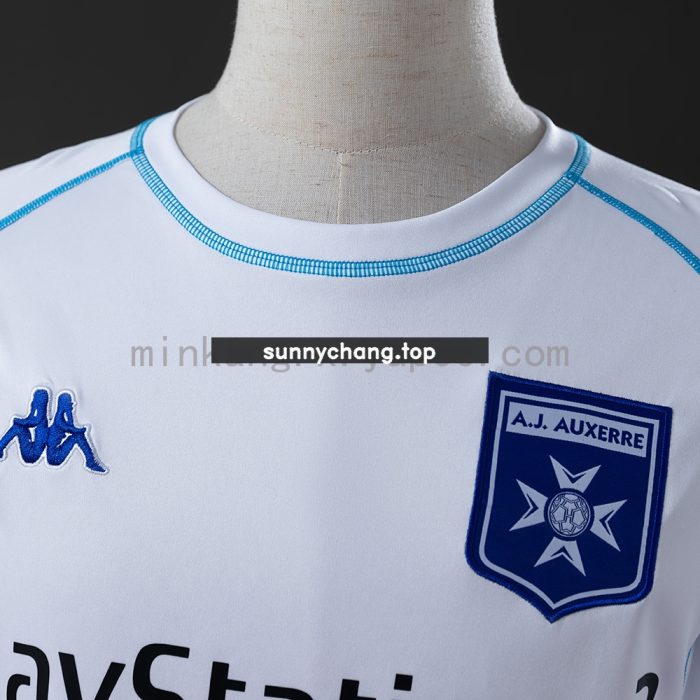Auxerre 03/04 Home Long Sleeve Retro Jersey - 图片 6