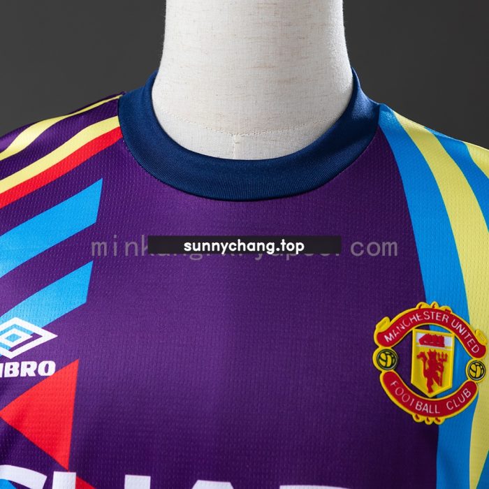 M-U 92/94 Goalkeeper Long Sleeve Retro Jersey - 图片 6
