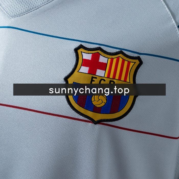 Barcelona 03/04 Away Retro Long Sleeve Jersey - 图片 4