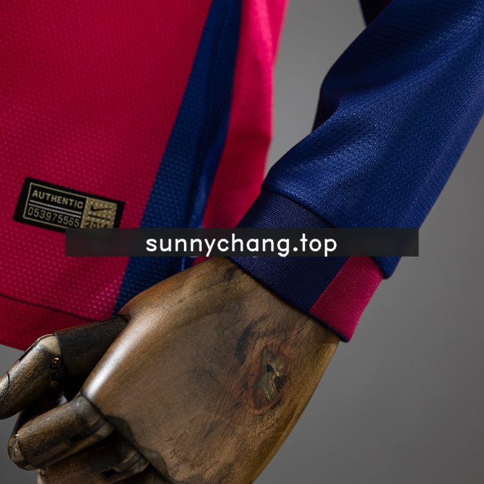 Barcelona 2014/15 Home Long Sleeve Retro Jersey - 图片 3