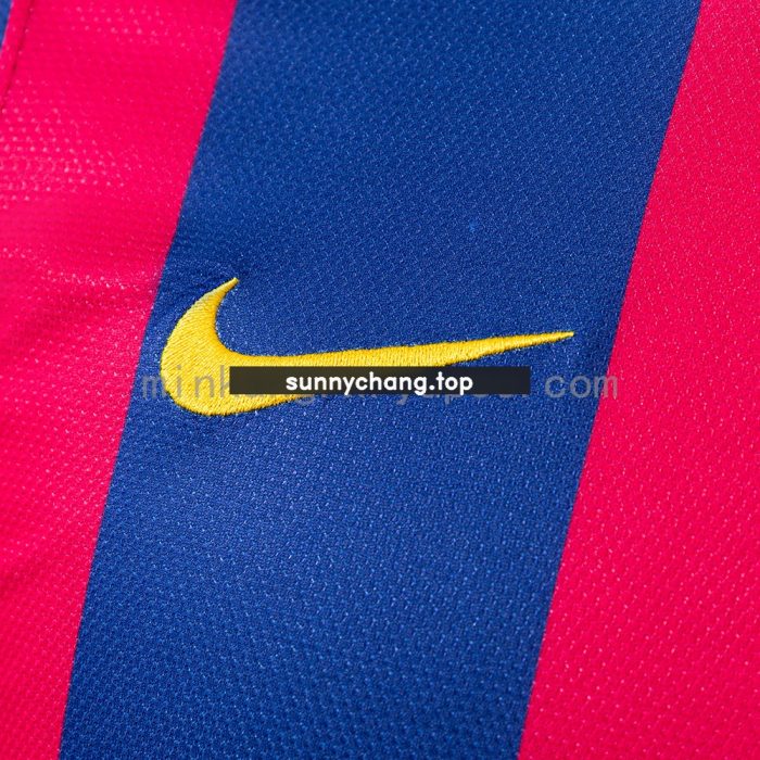 Barcelona 2014/15 Home Long Sleeve Retro Jersey - 图片 4