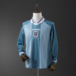 England 1996 Away Long Sleeve Retro Jersey