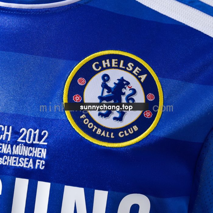 Chelsea 2011/12 Home UEFA Champions League Long Sleeve Retro Jersey - 图片 5