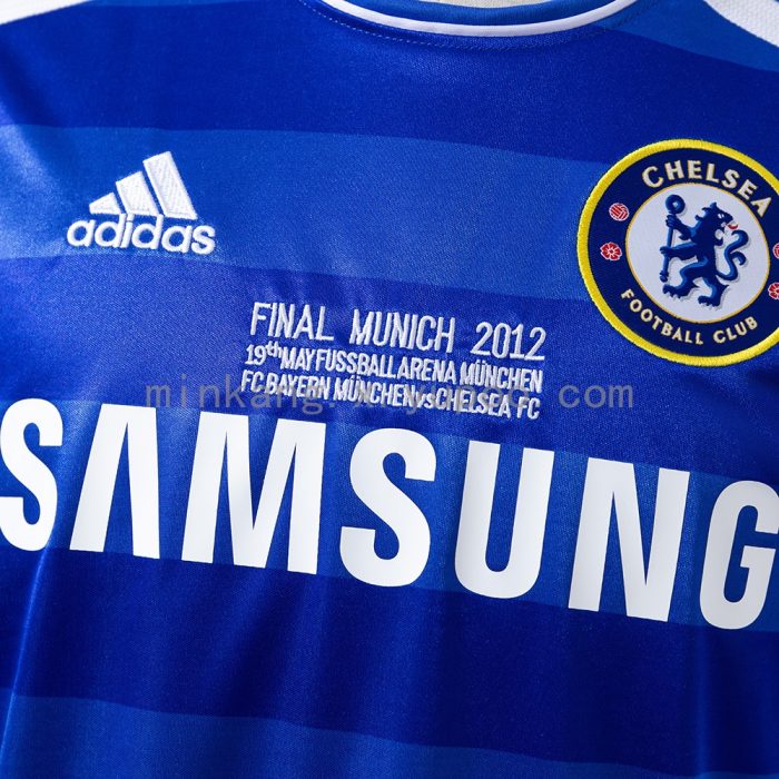 Chelsea 2011/12 Home UEFA Champions League Long Sleeve Retro Jersey - 图片 6