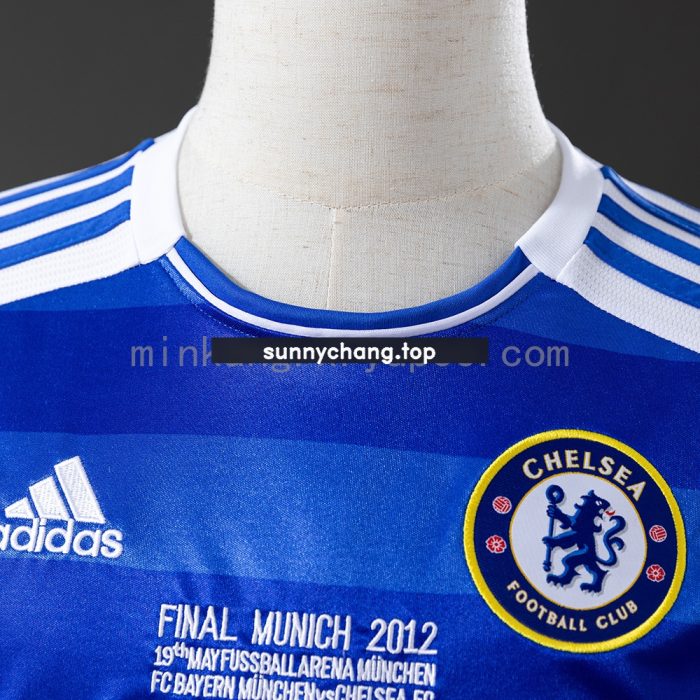 Chelsea 2011/12 Home UEFA Champions League Long Sleeve Retro Jersey - 图片 7