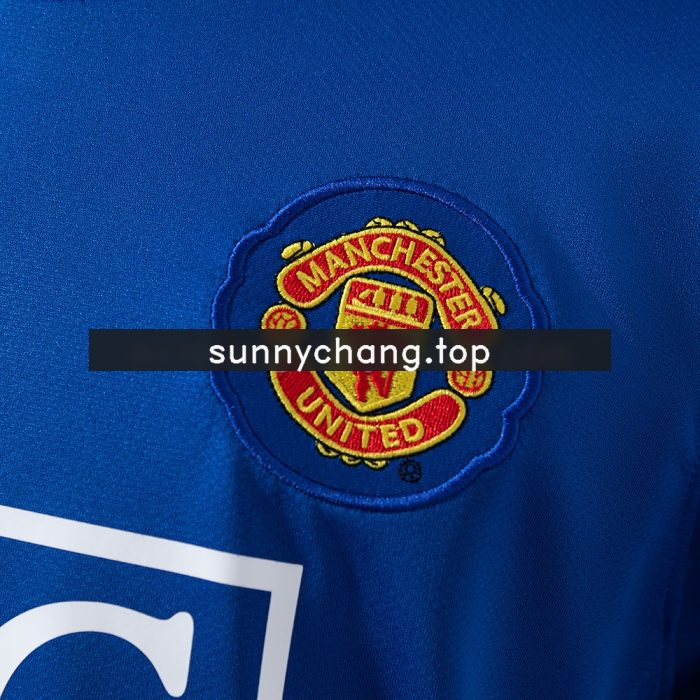 M-U 2008/09 Second Away Long Sleeve Retro Jersey - 图片 4