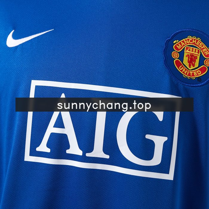 M-U 2008/09 Second Away Long Sleeve Retro Jersey - 图片 5