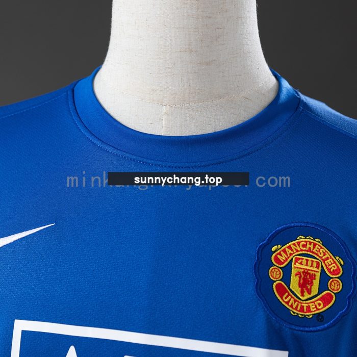 M-U 2008/09 Second Away Long Sleeve Retro Jersey - 图片 6