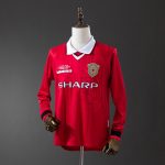 M-U 1999/00 Home Long Sleeve Retro Jersey